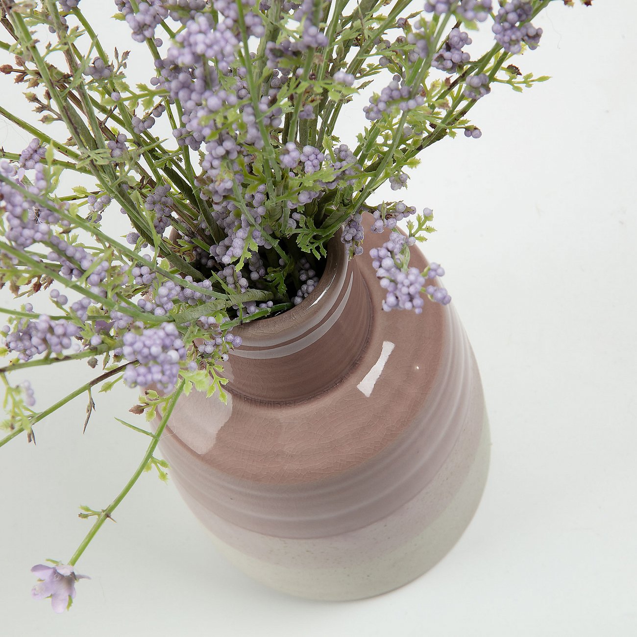 Ваза керамическая с узким горлом розовая 21 см Archetyp от La Forma LA FORMA ARCHETYP 343225 Розовый  - Вид №1