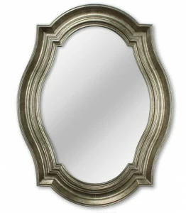 Зеркало настенное овальное серебро Casablanca Silver ART-ZERKALO ДИЗАЙНЕРСКИЕ, ЗЕРКАЛЬНАЯ 00-3948376 Зеркальный;серебро