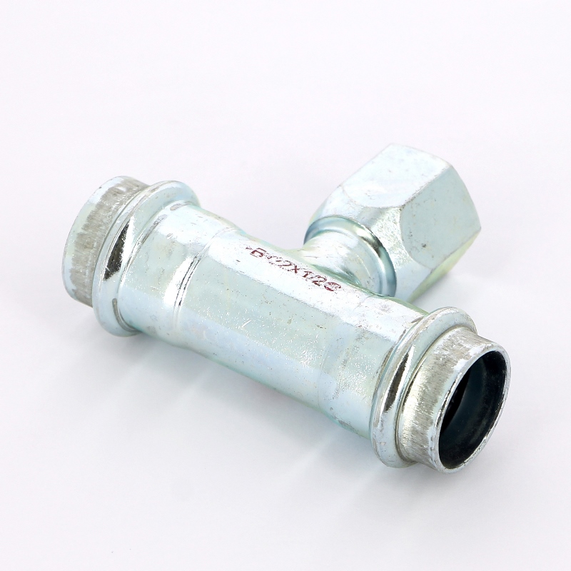 Тройник пресс-В IBP 22 х 1/2" х 22 оцинк. сталь PC4130G0220422 - Вид №2