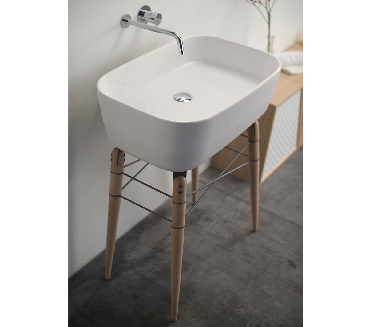 com_RAY Напольная раковина стоящая прямоугольная Ex.T  - Вид №3