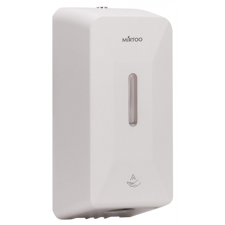 FG2019 MIRTOO Дозатор MIRTOO FG2019 сенсорный для дезинфицирующих средств и мыла из противоударного ABS пластика автоматический антивандальный на 1000 мл. белый 