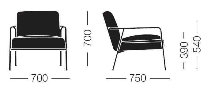 Кожаное кресло с подлокотниками Sellex Валери ARCH-00148874 - Вид №8