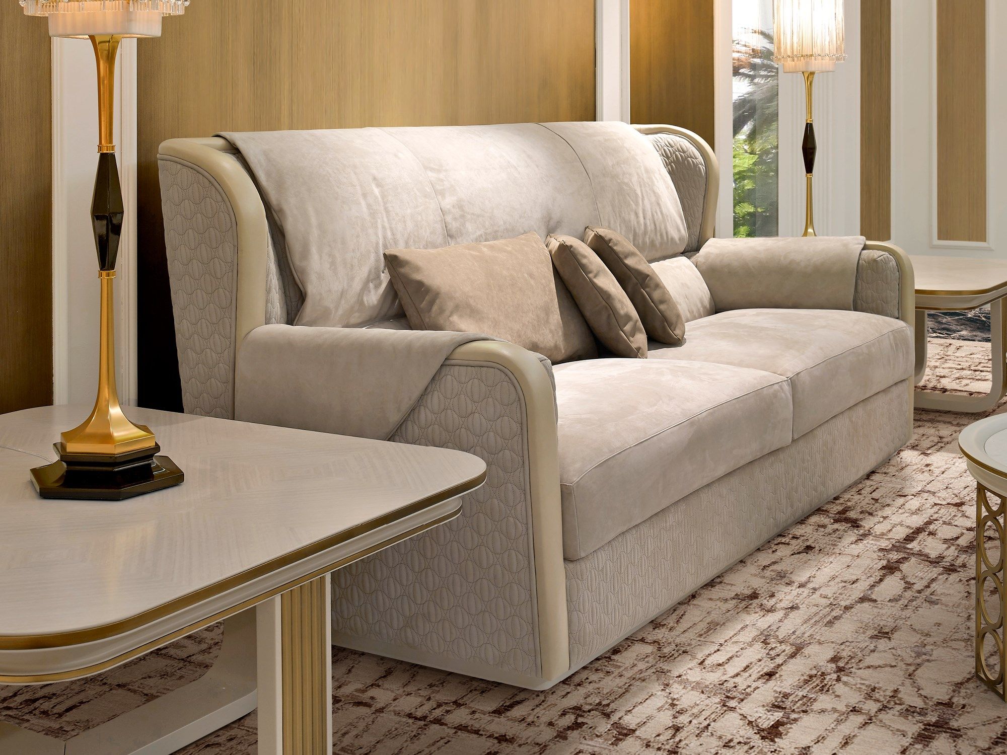 Диван из нубука A.R. Arredamenti ARCH-00063657 - Вид №1