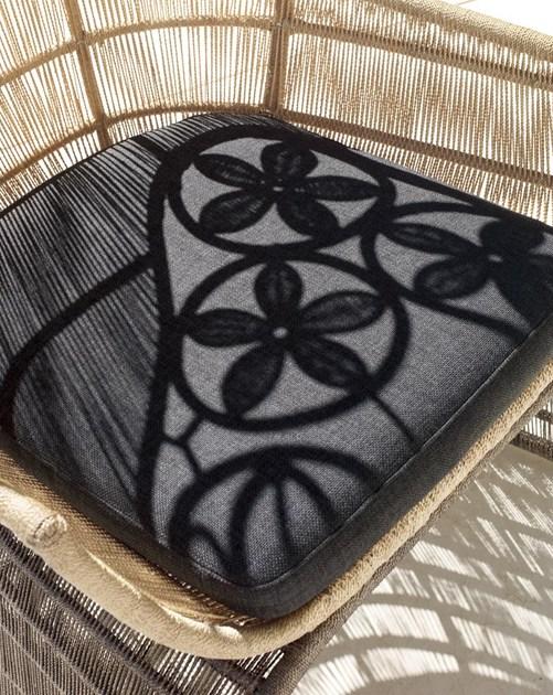 B&B Italia Outdoor Садовое кресло с плетением из полиэтилена или абаки Crinoline sun-id-1369462 - Вид №6
