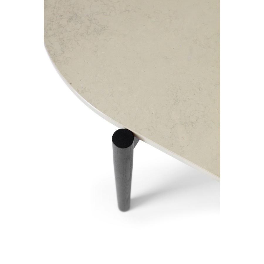 9850539 MENU Журнальный столик Septembre Серый камень / окрашенный в черный цвет твердый ясень  - Вид №8