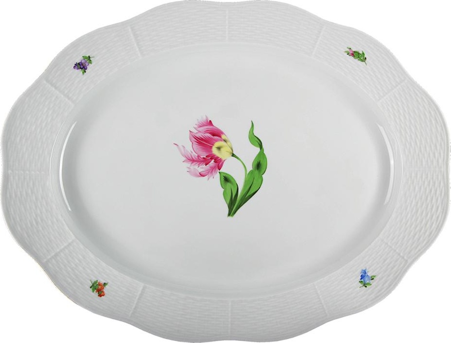 53539 Herend Блюдо овальное 41,5см "Китти" Фарфор 