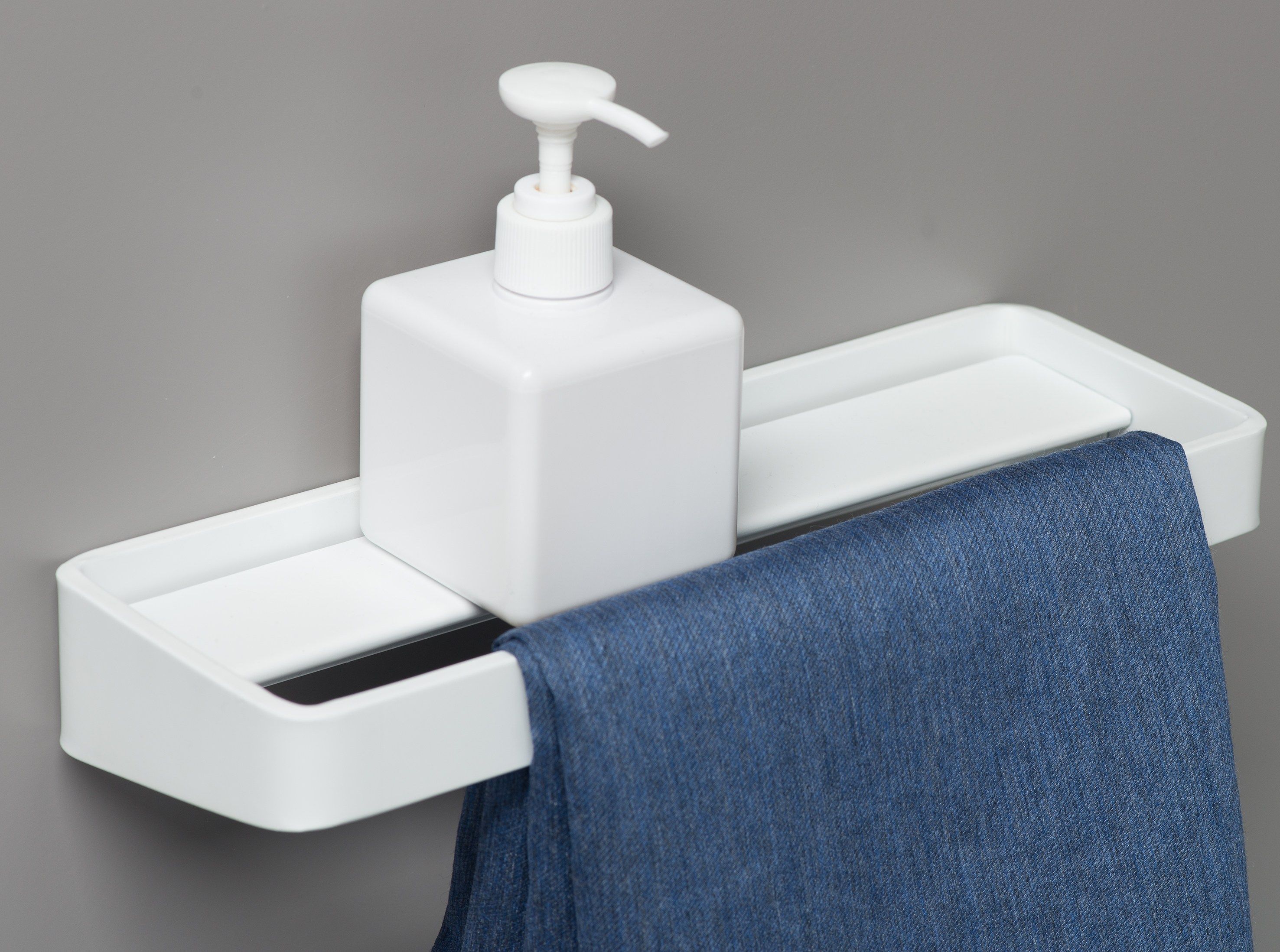 Держатель для полотенец / полка для ванной комнаты с порошковым покрытием EVER Life Design Brunt ARCH-00105081 - Вид №2