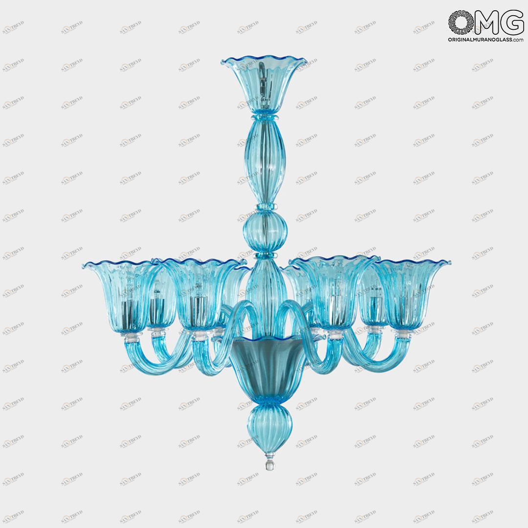 4808 ORIGINALMURANOGLASS Люстра Каскад - муранское стекло OMG  см MODERNO