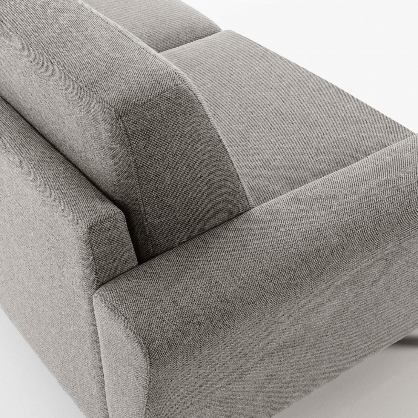 071395 Диван Guy 3х местный светло-серый La Forma Narnia  - Вид №4