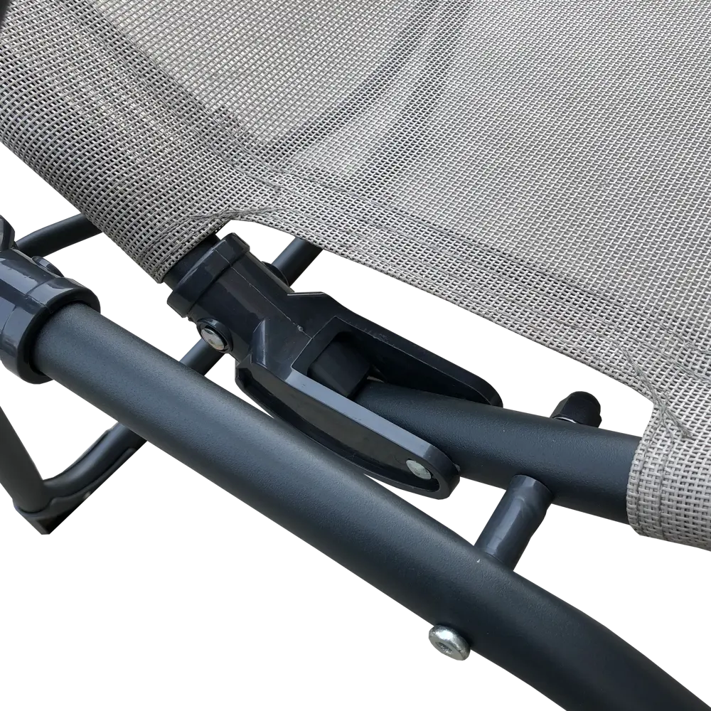 Шезлонг складной Naterial Fiesta 142x60x99 см сталь/ текстилен бежевый 82575556 STLM-2066965 Santreyd  - Вид №8