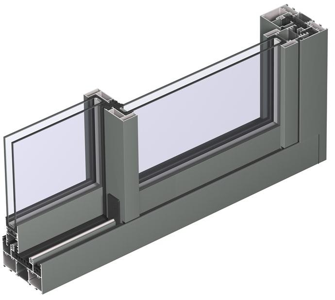 Reynaers Aluminium Раздвижное алюминиевое окно с двойным остеклением sun-id-1479897 - Вид №1