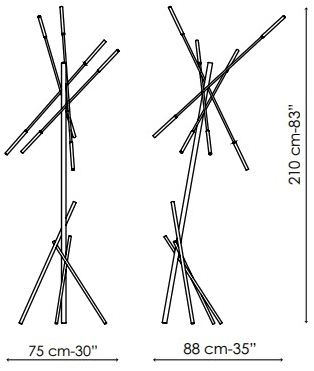 Bonaldo Торшер из крашеного металла Crossroad sun-id-1503334 - Вид №3