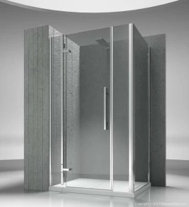 VISMARAVETRO Индивидуальная угловая душевая кабина из закаленного стекла Tiquadro