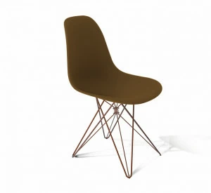 Стул DSR Коричневый S50 (eames style) SHEFFILTON ДИЗАЙНЕРСКИЕ, EAMES STYLE 015578 Коричневый