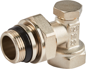 Угловой запорный клапан HEIZEN 3/4" для систем отопления и водоснабжения 85458124