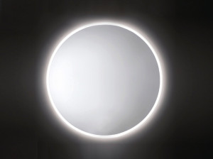 Круглое зеркало со встроенным настенным освещением