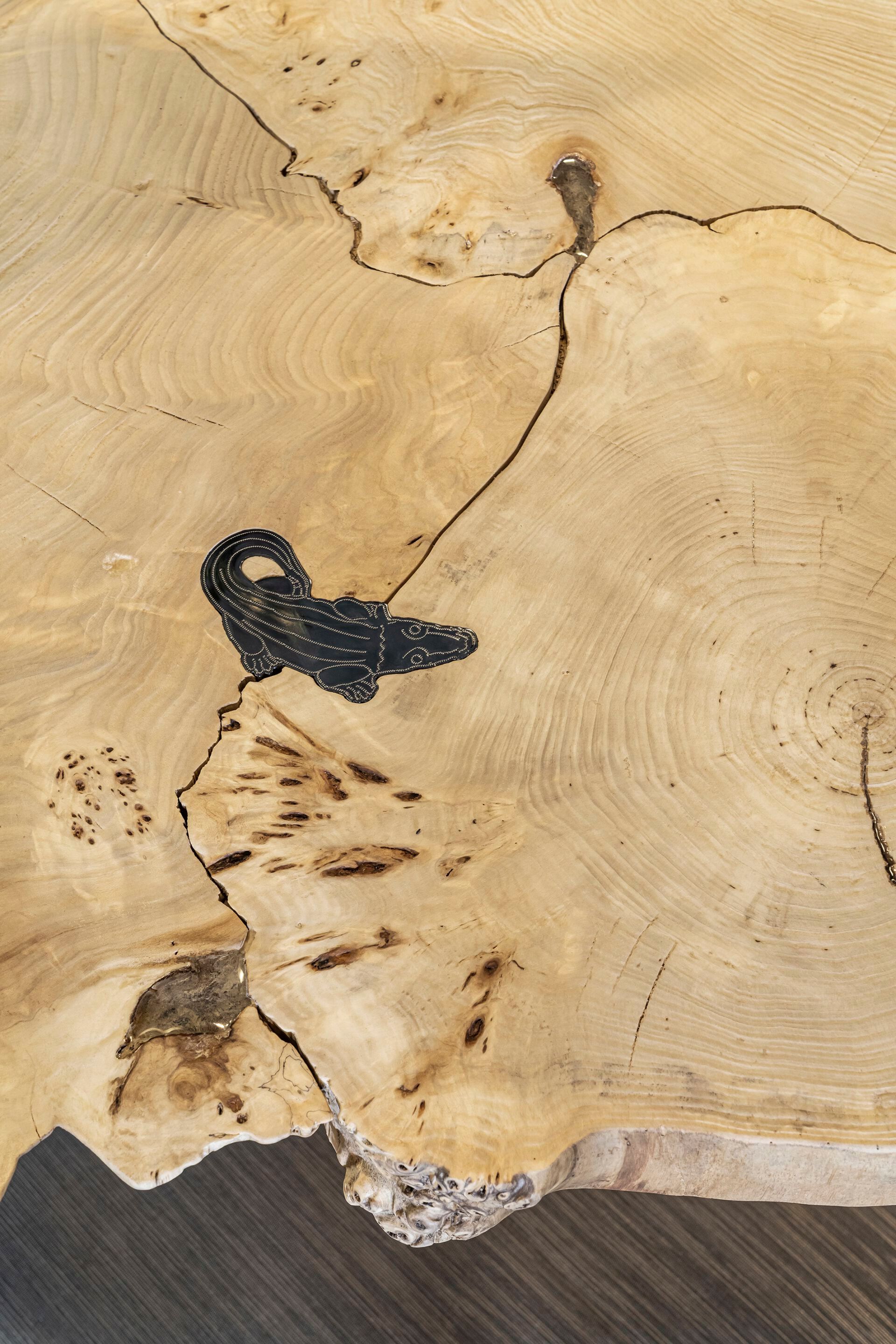 Обеденный стол из дерева и стекла Bizzotto Italia ARCH-00082149 - Вид №9