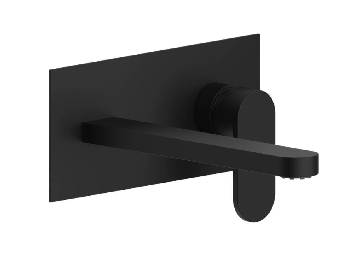 Настенный смеситель для раковины с пластиной Ercos Versilia Nero ARCH-00037740 - Вид №4