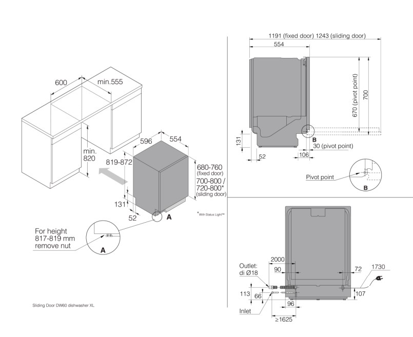 5485218 Встраиваемая посудомоечная машина Asko DSD545K STDN-0137433 - Вид №4