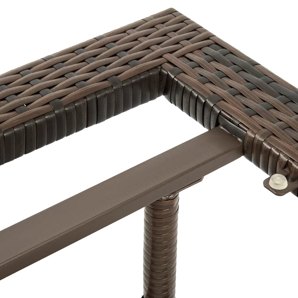 Садовый стол нераздвижной BEGINIA Elia 150x70 см сталь коричневый STLM-2067891 - Вид №7