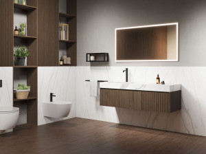 Подвесной умывальник с ящиками