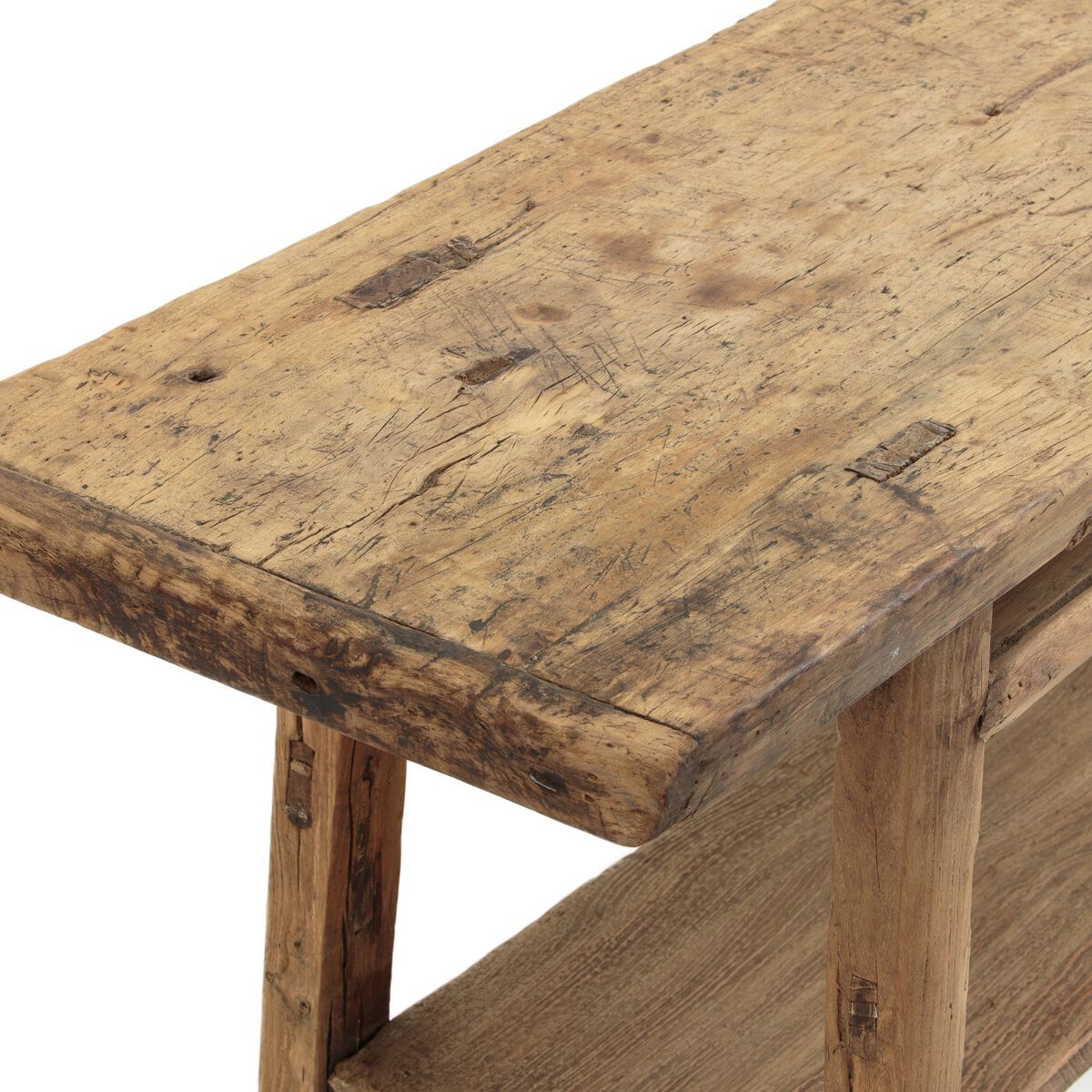 Прямоугольная консоль из вяза с полками AMPM ARCH-00137149 - Вид №2