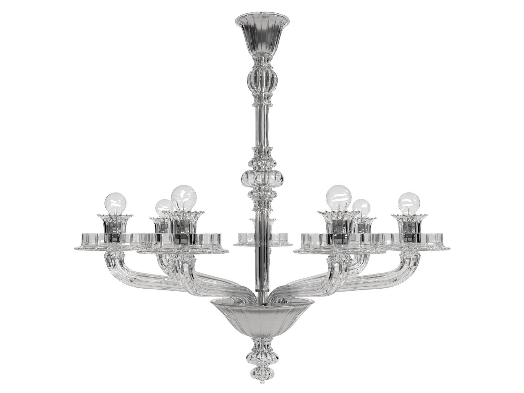 Подвесной светильник из дутого стекла VENINI фиолетовый ARCH-00066118