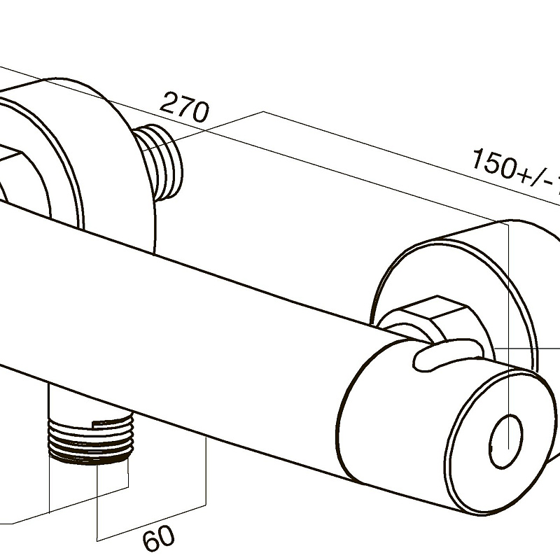 F7540064 смеситель д/душа с термостатом хром шт AM.PM Sense - Вид №8