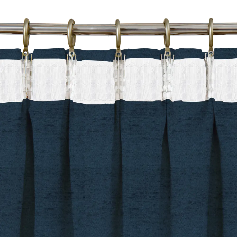 Штора на ленте Inspire Dagat 160x280 см цвет темно-синий 83562124 STLM-2111289  - Вид №3