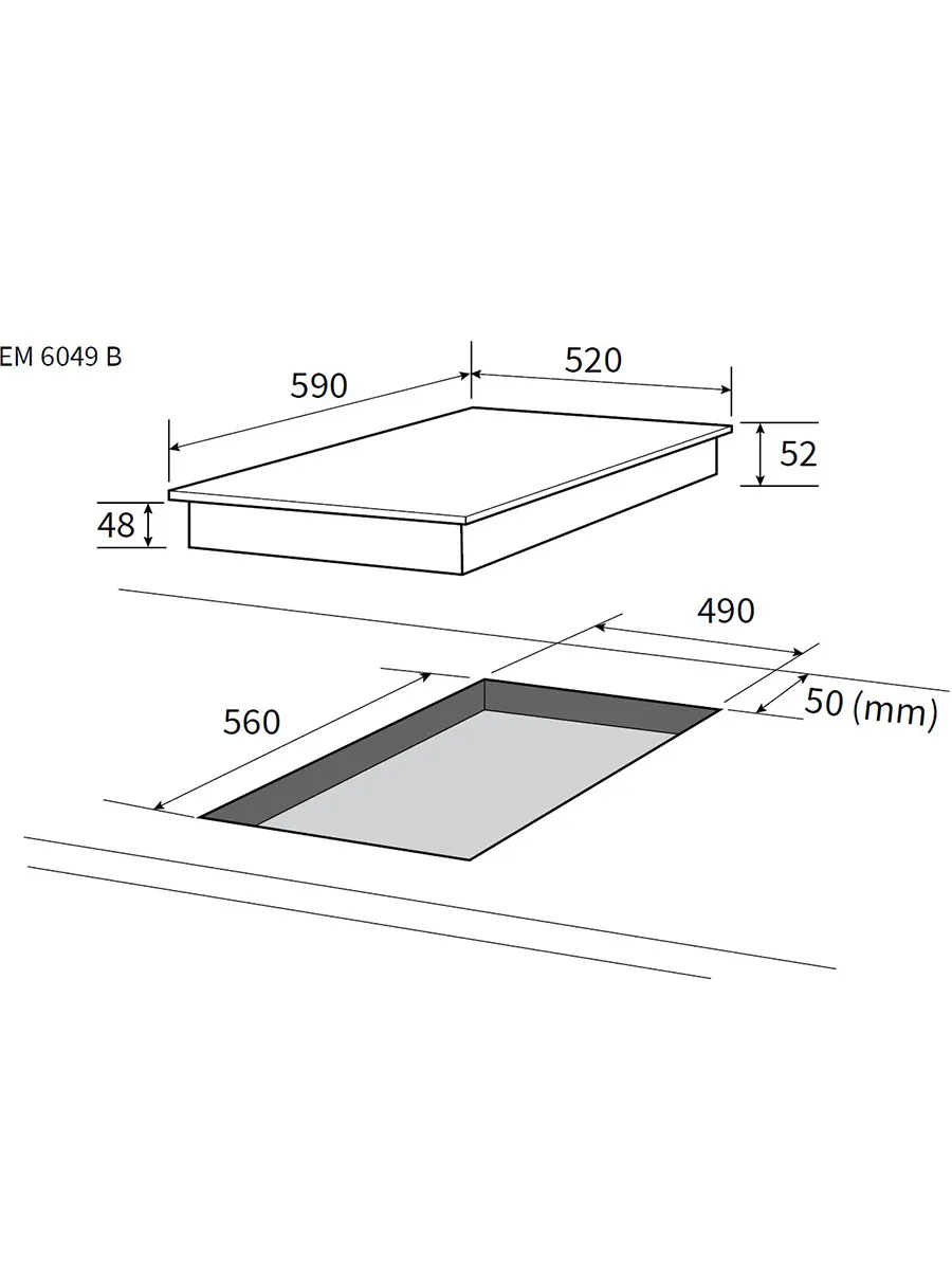 9247044 Электрическая варочная поверхность NORDFROST EM 6049 B STDN-0062769 - Вид №9