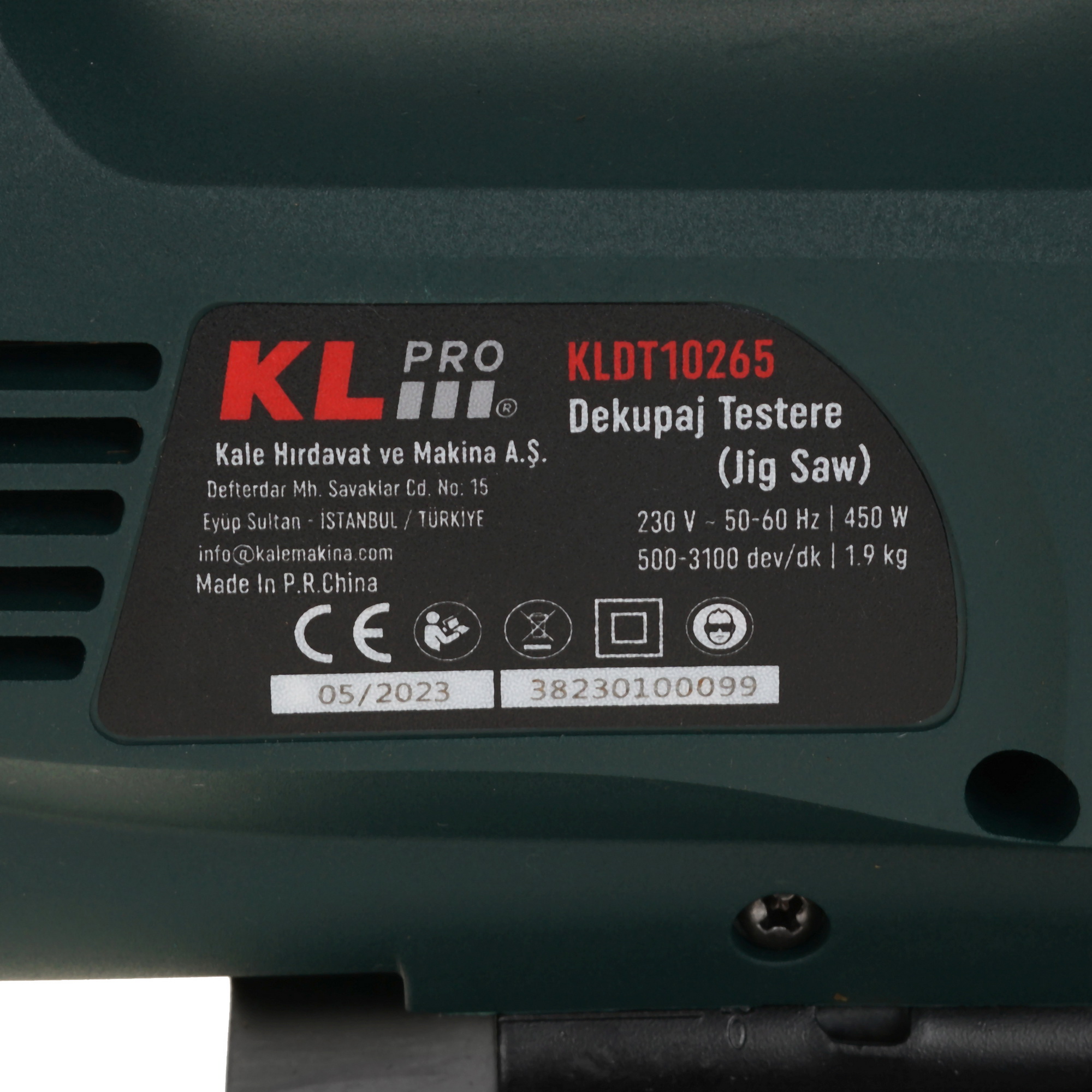 Электрический лобзик KLPRO  KLDT10265 9150306 STDN-0116700 - Вид №4