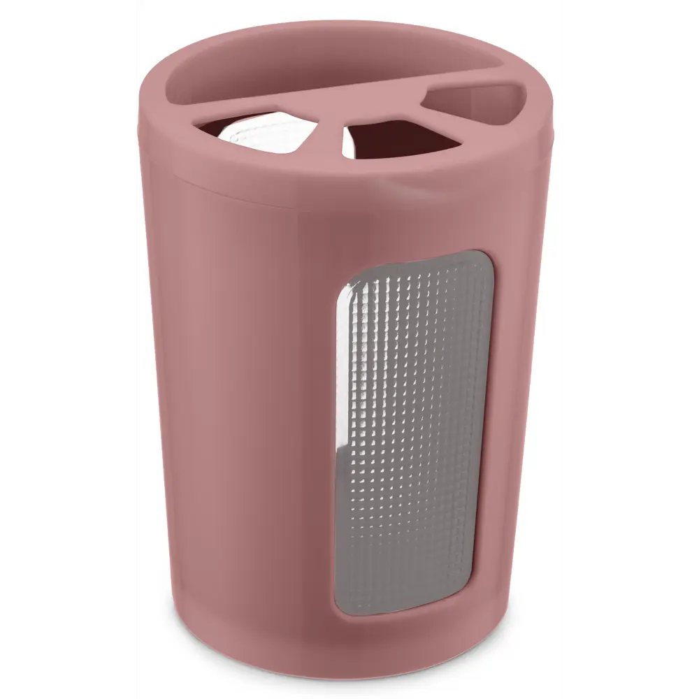 Стакан для зубных щеток Scarlet с разделителем цвет красный BEROSSI STLM-2078646