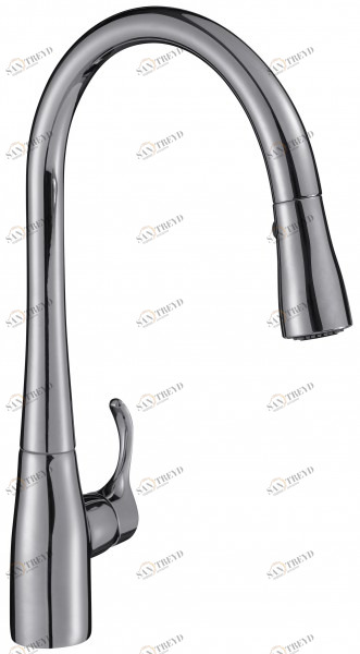 596D-VS Однорычажный смеситель для кухни с выдвижным изливом Jacobdelafon SIMPLICE Santreyd