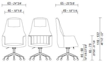 ESTEL GROUP Кожаное кресло для руководителя с подголовником Tulip sun-id-1402898 - Вид №8