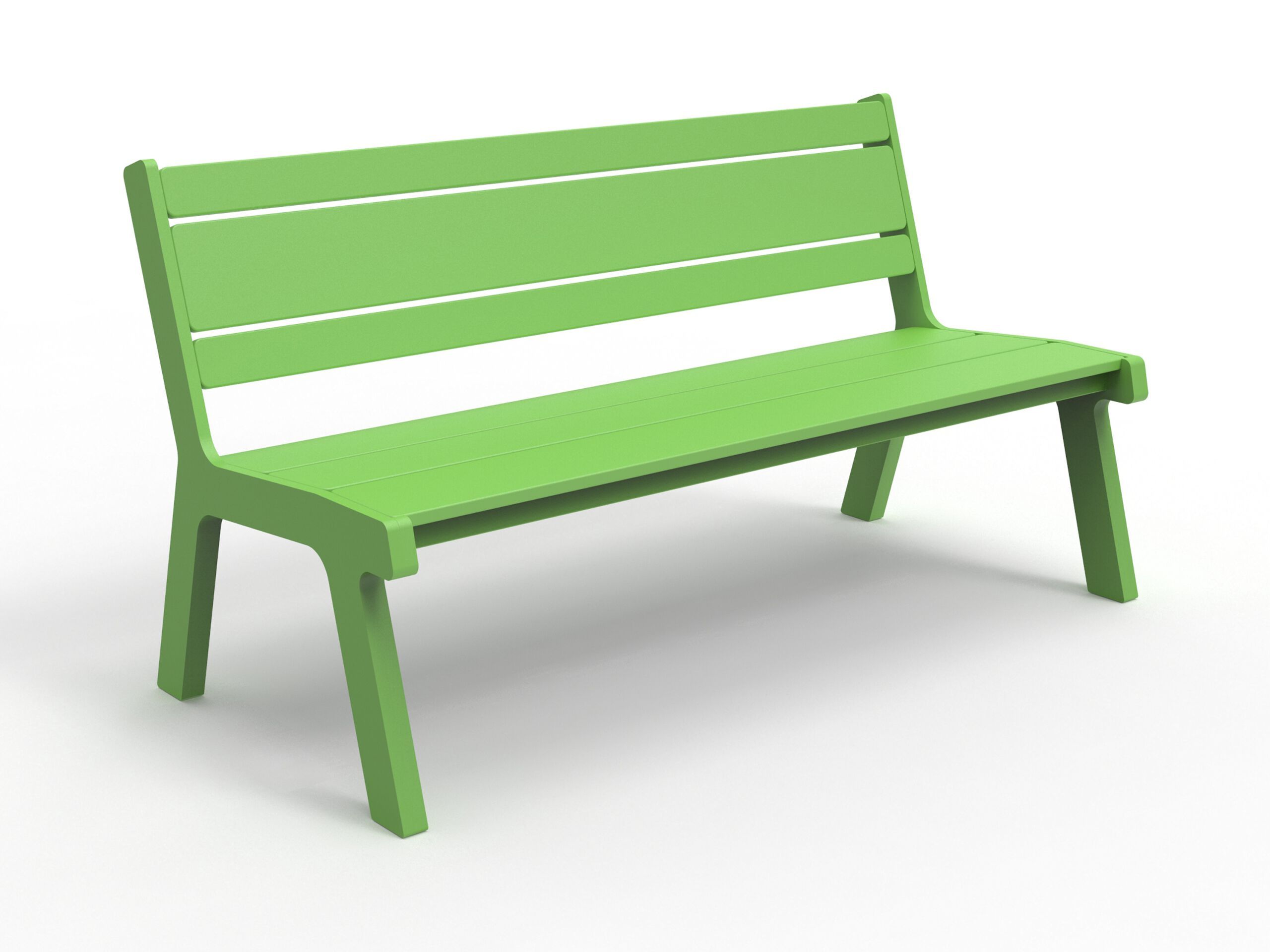 Скамейка из полиэтилена со спинкой Donye MOONLIGHT ARCH-00061342 - Вид №4