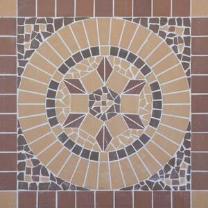 Flower/Цветок  мозаичное панно клинкерная (на сетке) 100х100