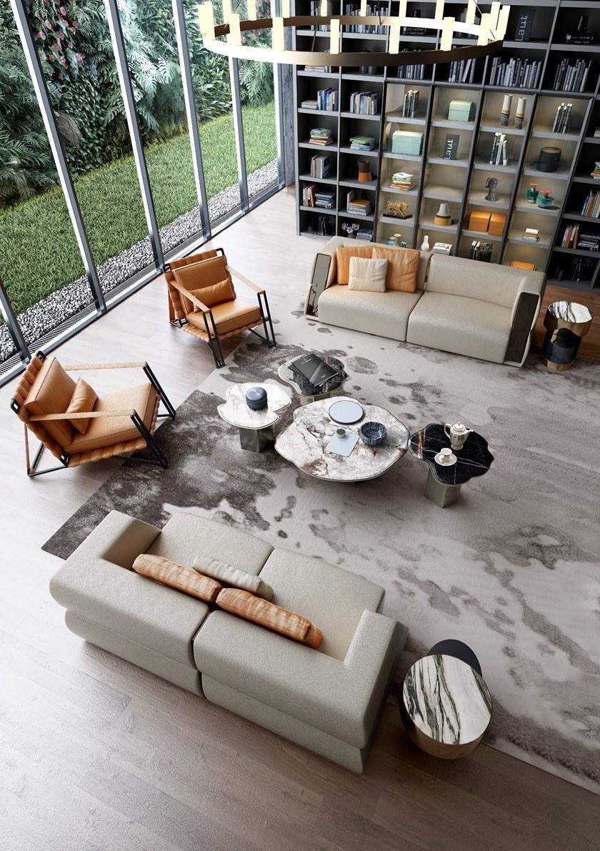 Tonino Lamborghini Casa 3-х местный диван из оленьей кожи sun-id-1344550 - Вид №2