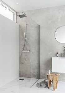 1450302 Igloo Pro Душевая Дверь Прямая Прозрачное Стекло 90 Hafa Прозрачный