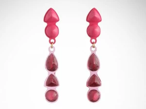 Corsi Design Серьги из смолы Long stones