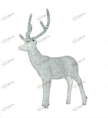 Световая Фигура "Благородный Олень" Папа 3D ELKI СВЕТОВЫЕ ФИГУРЫ 017734 Белый 