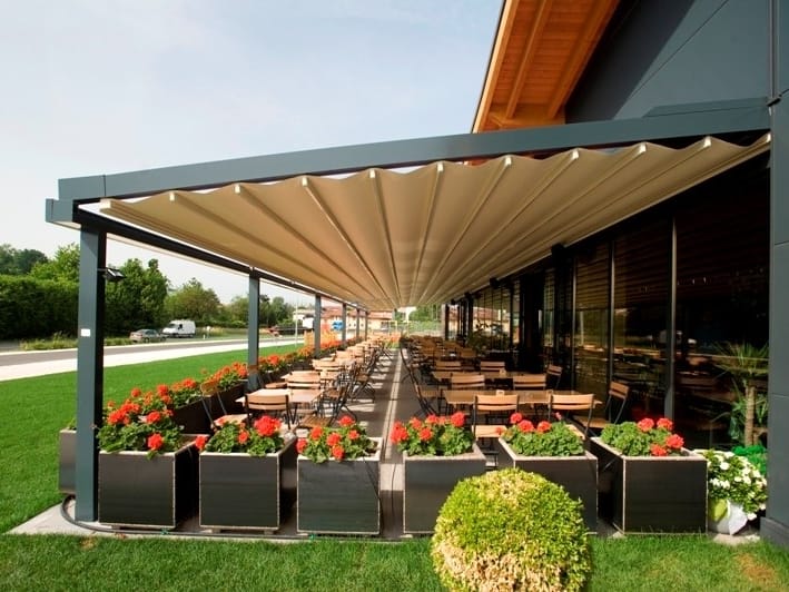 Алюминиевая пергола с раздвижной крышкой Pratic Tecnic ARCH-00044068