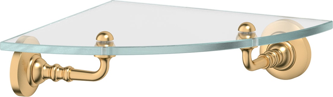 STI 318 Полка угловая с держателями 22 cm 3SC STILMAR MATTE GOLD Treesseci 3SC
