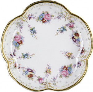 68813 Royal Crown Derby Блюдо Royal Crown Derby "Роял Антуанетта" 11,5см Фарфор костяной