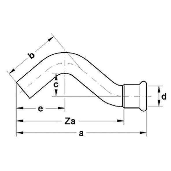12408618 SANHA 24086 SANHA-Therm обвод ВПр-НПр 18 мм  - Вид №1