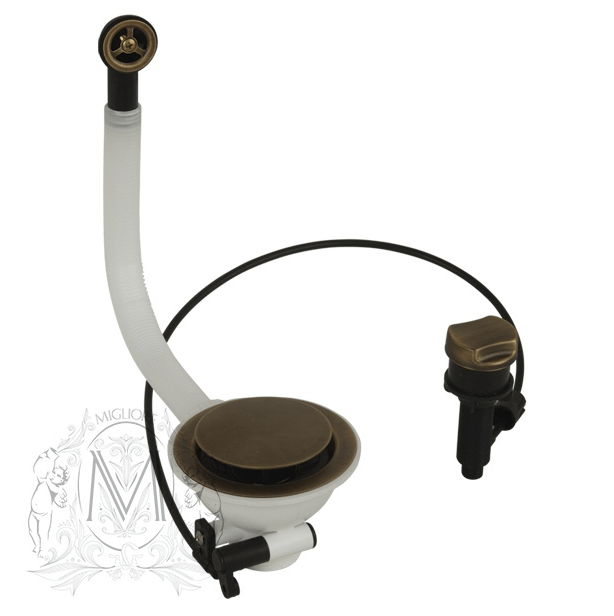 Слив для кухонной мойки MIGLIORE Ricambi ML.RIC-10.130.RA с переливом D 90 см, медь  - Вид №1