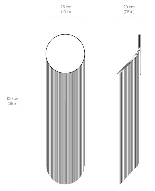 Район бахромой стальной светодиодный настенный светильник Darmes Cé ARCH-00063498 - Вид №19