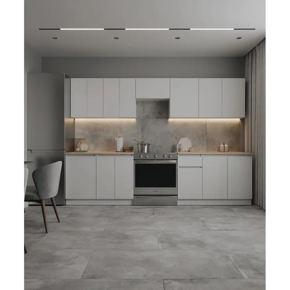Кухонный шкаф напольный Миус 80x85x60 см ЛДСП цвет белый 89387889 STLM-2094121 Santreyd - Вид №7
