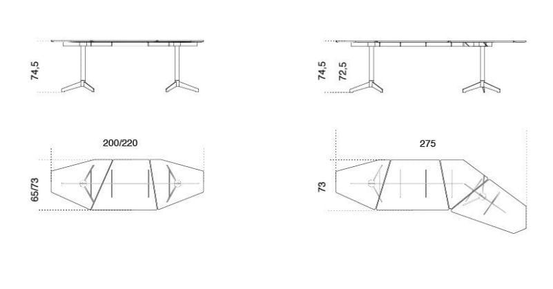 Алюминиевый и деревянный стол Gallotti&Radice ARCH-00087191 - Вид №3