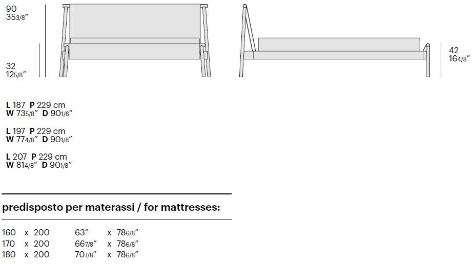 Bolzan Letti Двуспальная кровать Jack sun-id-1481469 - Вид №9