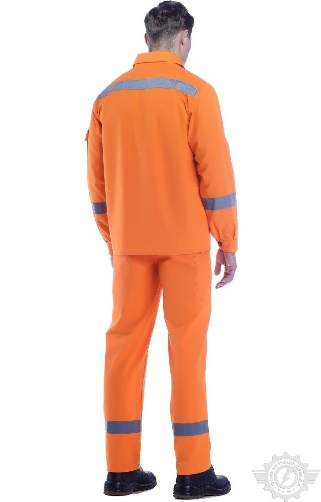 65935 Костюм "Дорожник Флюр" с СВП  Летняя спецодежда  размер 60-62/182-188  - Вид №14